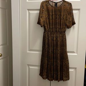 Vintage Baroque Pattern Dress